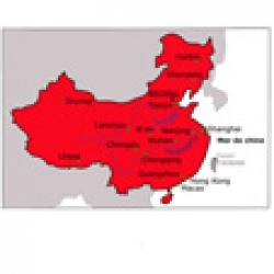 Carte de la chine