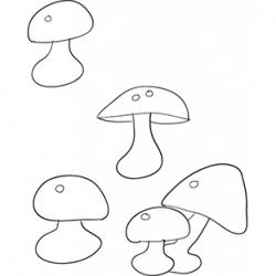 Activité des ronds sur les champignons à imprimer