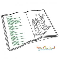 Chanson des rois Mages à colorier