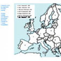 Coloriage étapes de l'Europe