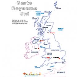 Coloriage des cartes des pays du monde