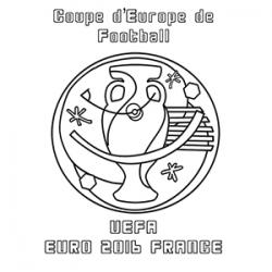 Coloriage du blason foot EURO 2016