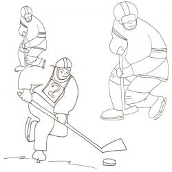 Coloriages sur le hockey sur glace 