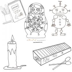 Coloriage des Objets