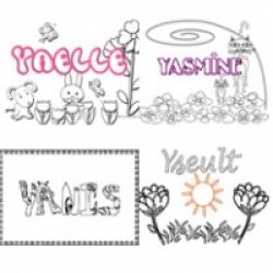 Coloriages prénoms Y