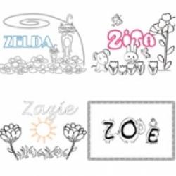 Coloriages prénoms Z