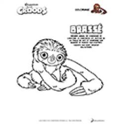 Coloriage de Brassé - Les Croods