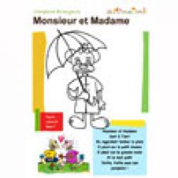 Comptine "Monsieur Madame" à imprimer