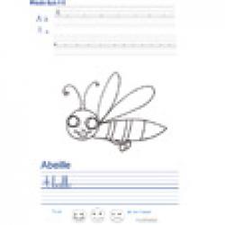 Imprimer la page d'écriture sur l'abeille