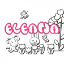 Coloriage prénoms qui commencent par E