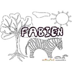 Fabien, coloriages Fabien