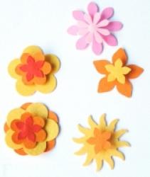 Fleurs de scrapbooking