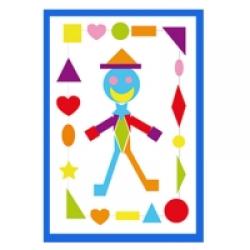 tableau d'un bonhomme en gommettes