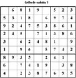 grille 1 de sudoku cycle 2 du primaire
