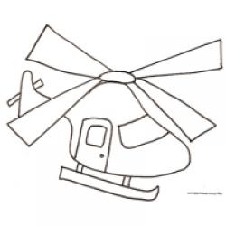 Coloriage d'un hélicoptère