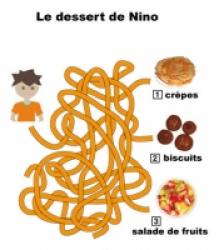 Jeux de labyrinthes sur les desserts