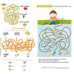 Jeux de fils mêlés divers à imprimer