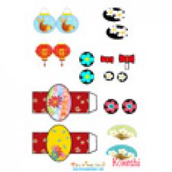Accesoires pour Kokeshi paper toy