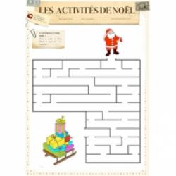 Jeux de labyrinthe de Noël