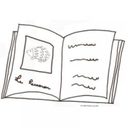 coloriage d'un livre