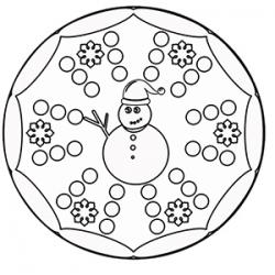 Mandala 9 Boules De Noël Mandala De Noël