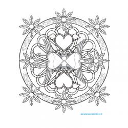 Coloriage coeur de rockeur