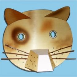 Masque De Chat De Canaval En Papier Tete A Modeler