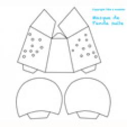 Gabarit masque panda