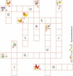 Des Mots Fléchés à imprimer : Printemps et Paques