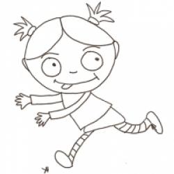 Coloriages d'une fille Nana