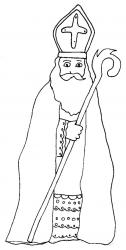 Coloriage de saint nicolas