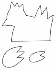 Gabarit pour coudre le cache oeuf poule