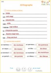 Exercice 1 orthographe CM1 : correction