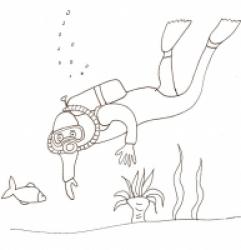 Coloriages sur la mer et le monde la mer