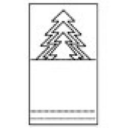 Gabarit d'un porte nom sapin