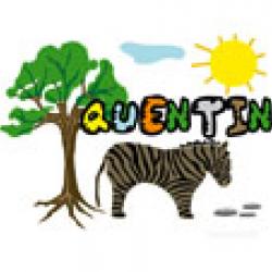 Q - Coloriage prénom commençant par Q - Quentin