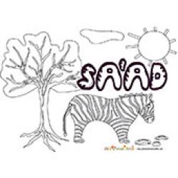 Saad, coloriages Saad