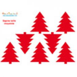 7 sapins moyen à imprimer