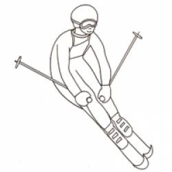 Coloriages sur le ski