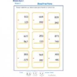 soustractions cycle 3 niveau 2 exercice 1