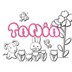 Coloriages des prénoms qui commencent par T