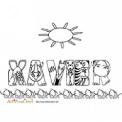 Coloriage prénoms X