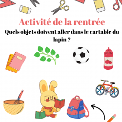 Activité sur la rentrée scolaire
