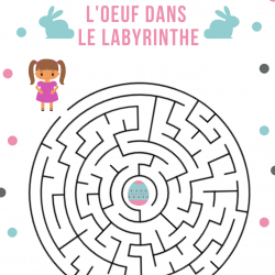 Des jeux de labyrinthe à imprimer sur le thème de Pâques. Les jeux sont à imprimer pour occuper les enfants pendant les vacances, durant le voyage. Un idée pour s'amuser tout en stimulant les fonctions d'apprentissage, faisant appel à l'observation, la lo