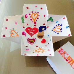 tuto pour bricoler avec les enfants une boîte pop-up pour la fête des pères