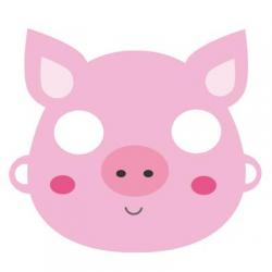 Un masque de cochon à imprimer pour le Carnaval. Il vous suffira de le découper et de la monter afin d'être déguisé en petit cochon pour le Carnaval