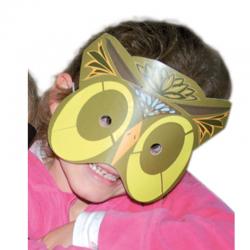 Masque hibou à gommettes