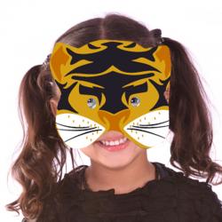 Masque tigre à gommettes