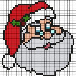 Pixel Art Père Noël Par Tête à Modeler