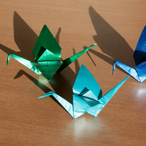 Pour bien comprendre ce mot japonais, il suffit de le découper en deux. « ORU » qui signifie « plier » et « KAMI » qui signifie « Papier ». Origami signifie donc « plier du papier ». Consultez notre dossier pour tout savoir sur cet art ancestral